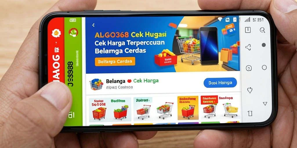 Antarmuka aplikasi JAGO368 yang menampilkan fungsi Cek Harga.