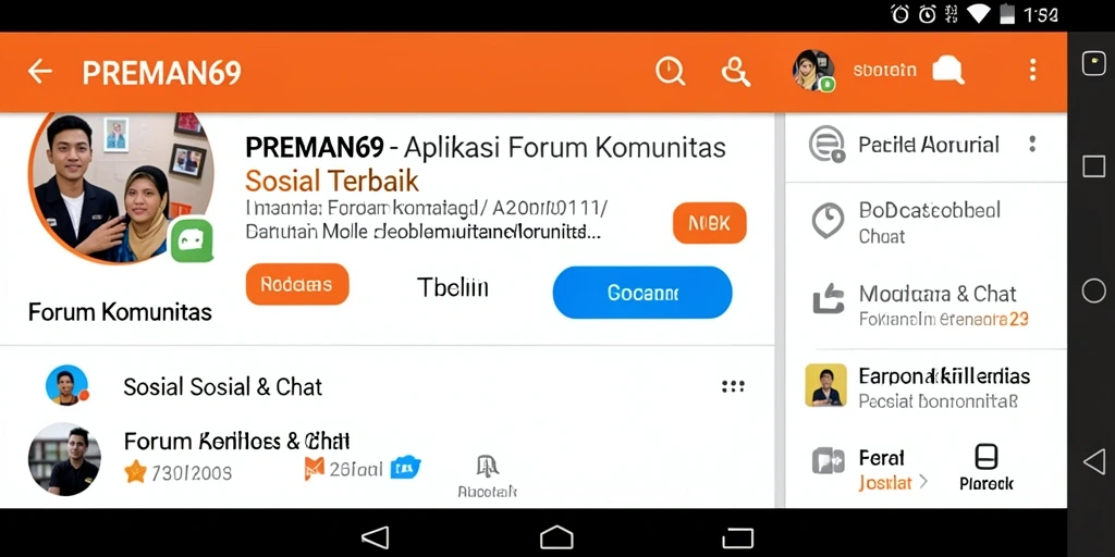 Tampilan antarmuka PREMAN69 yang simpel dan modern
