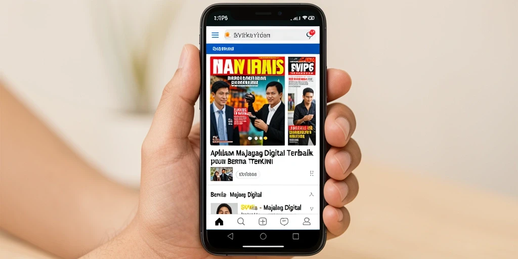 Tampilan antarmuka SVIP6 yang menarik dan fungsi akses berita.